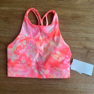 Lululemon Athletic Energy High Neck LL Sports Bra Dual Shibori Florid NWT Size 4